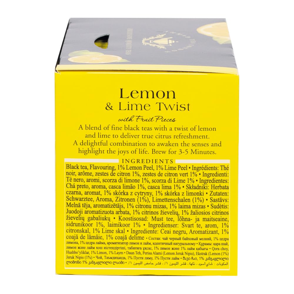 Ahmad Tea Energy- Lemon & Lime Twist Black Tea 20 teabags