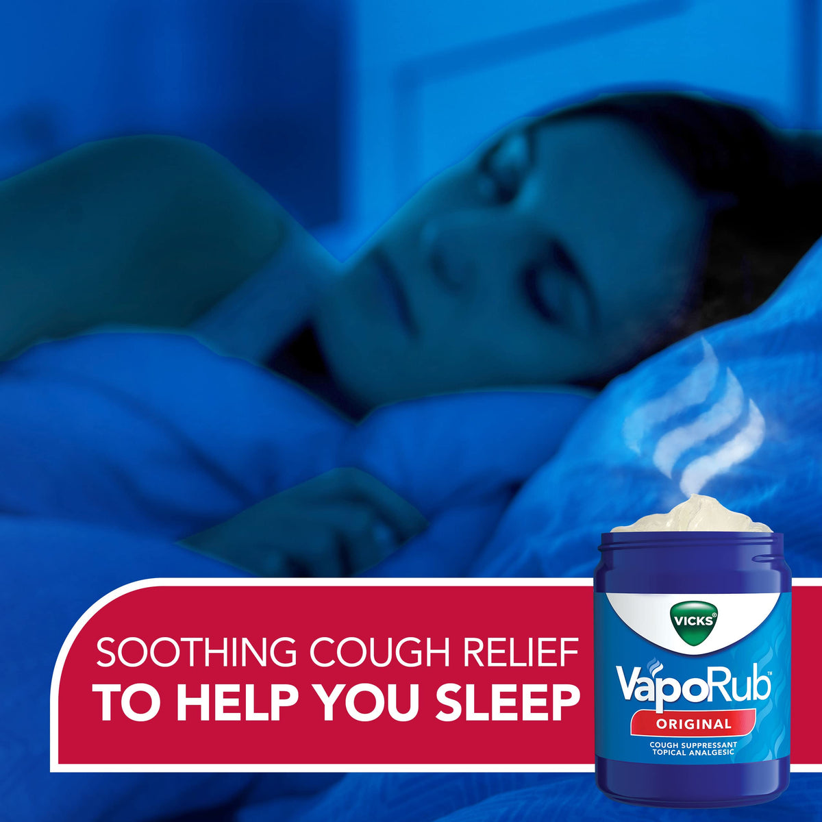 Vicks VapoRub, Chest Rub Ointment, Relief from Cough, Cold, Aches, & Pains with Original Medicated Vicks Vapors, Topical Cough Suppressant, 1.76 Ounce (Pack of 3)