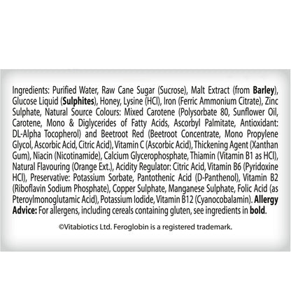 Vitabiotics Organic Feroglobin Liquid 500ml
