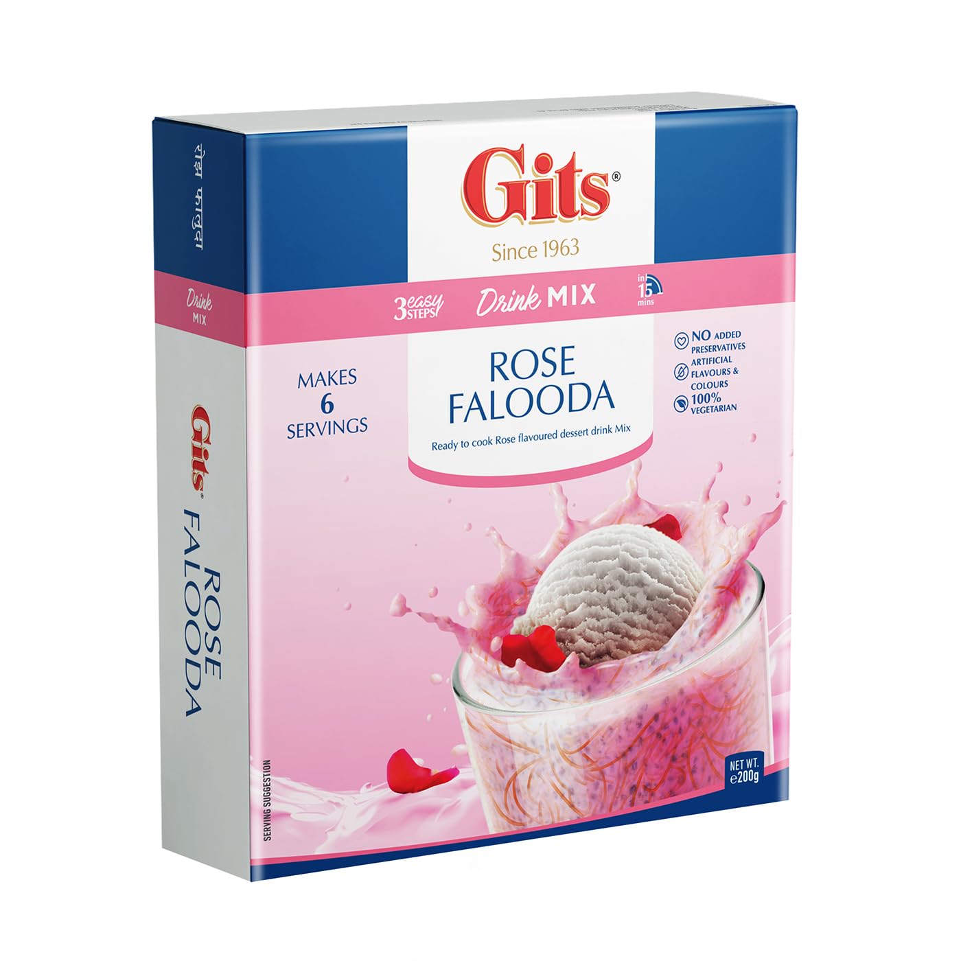 Gits Rose Falooda Mix 200 gm