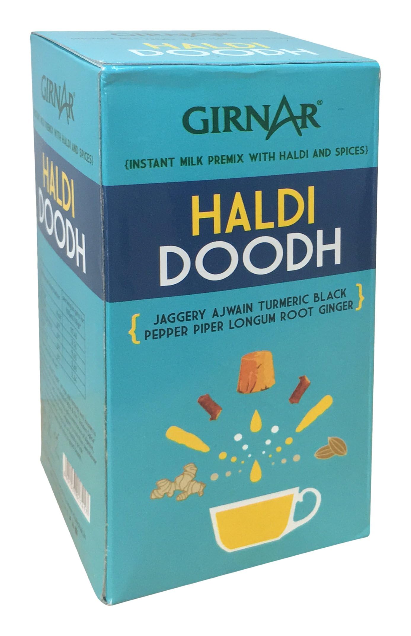 Girnar Instant Premix Haldi Doodh, 180 Grams (Combo of 2)