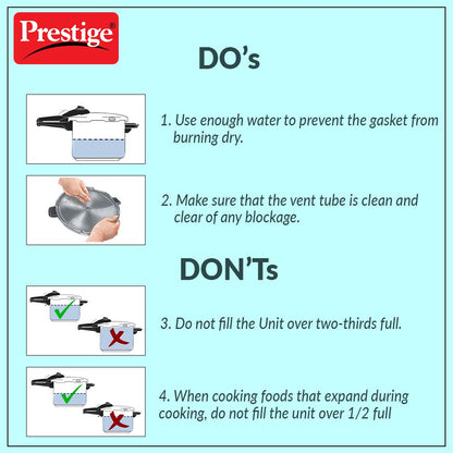 Prestige Stainless Steel Pressure Cooker 2 litre