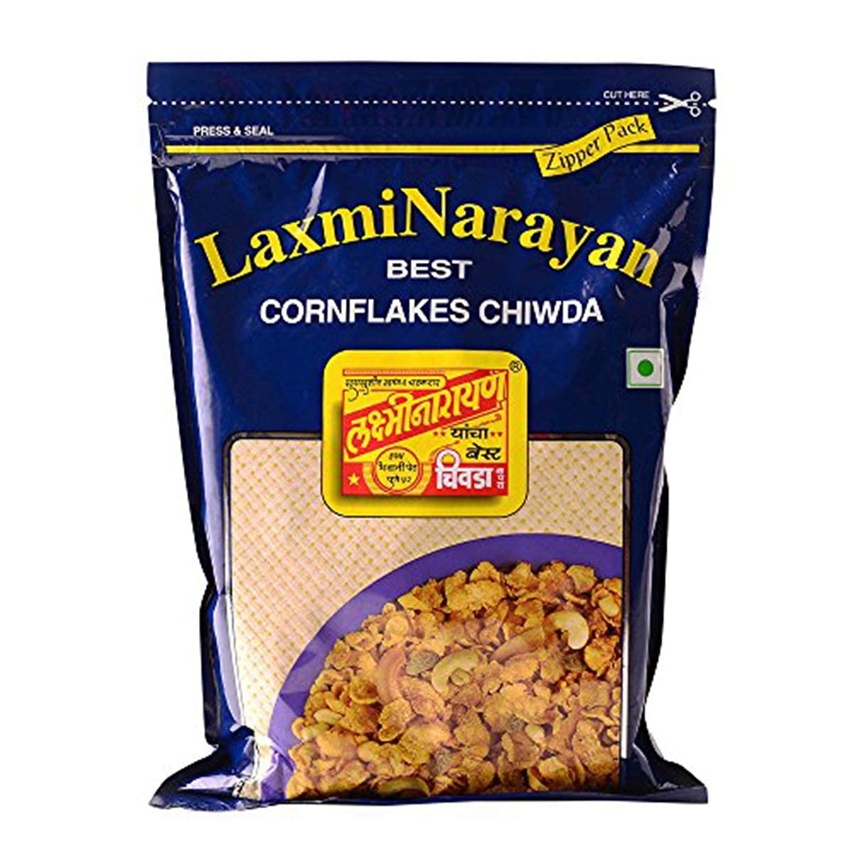 Laxminarayan Chiwda Laxminarayan Delight Foods Corn Flaxes Chiwda (500 Gram)