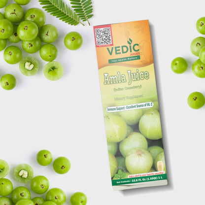 Vedic Amla Juice | Immune Support - Excellent Source of Vitamin C 1L