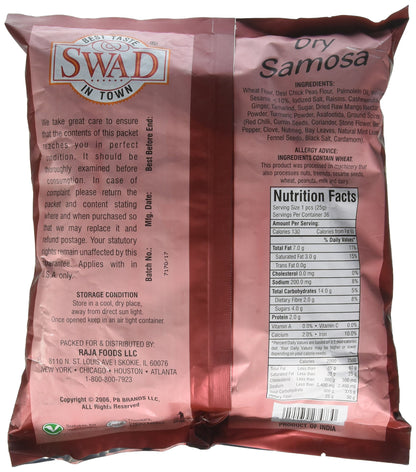 Great Bazaar Swad Samosa Snacks, 2 Pound