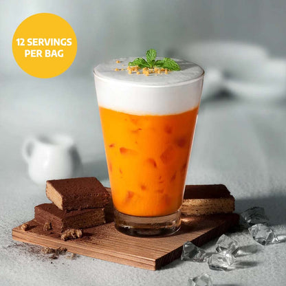 Prince of Peace 3 in 1 Instant Thai Tea Beverage, 12 Sachets Instant Hot or Cold Beverage Made with Authentic Thai Tea Recipe, Rich and Creamy Taste