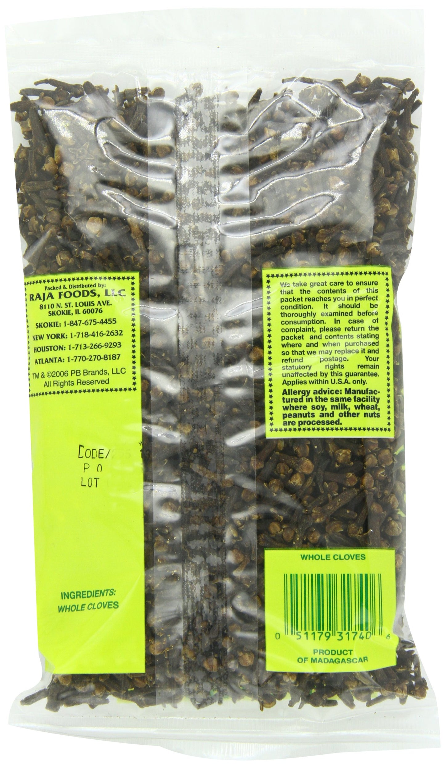 Swad Cloves Whole 7 Oz - Food / Masala / Dal