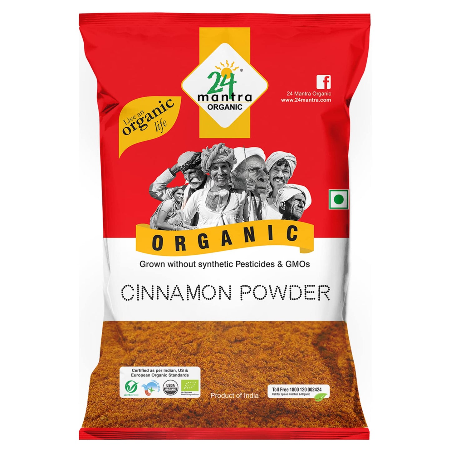 24 Mantra Organic Cinnamon Powder 3.5 Oz