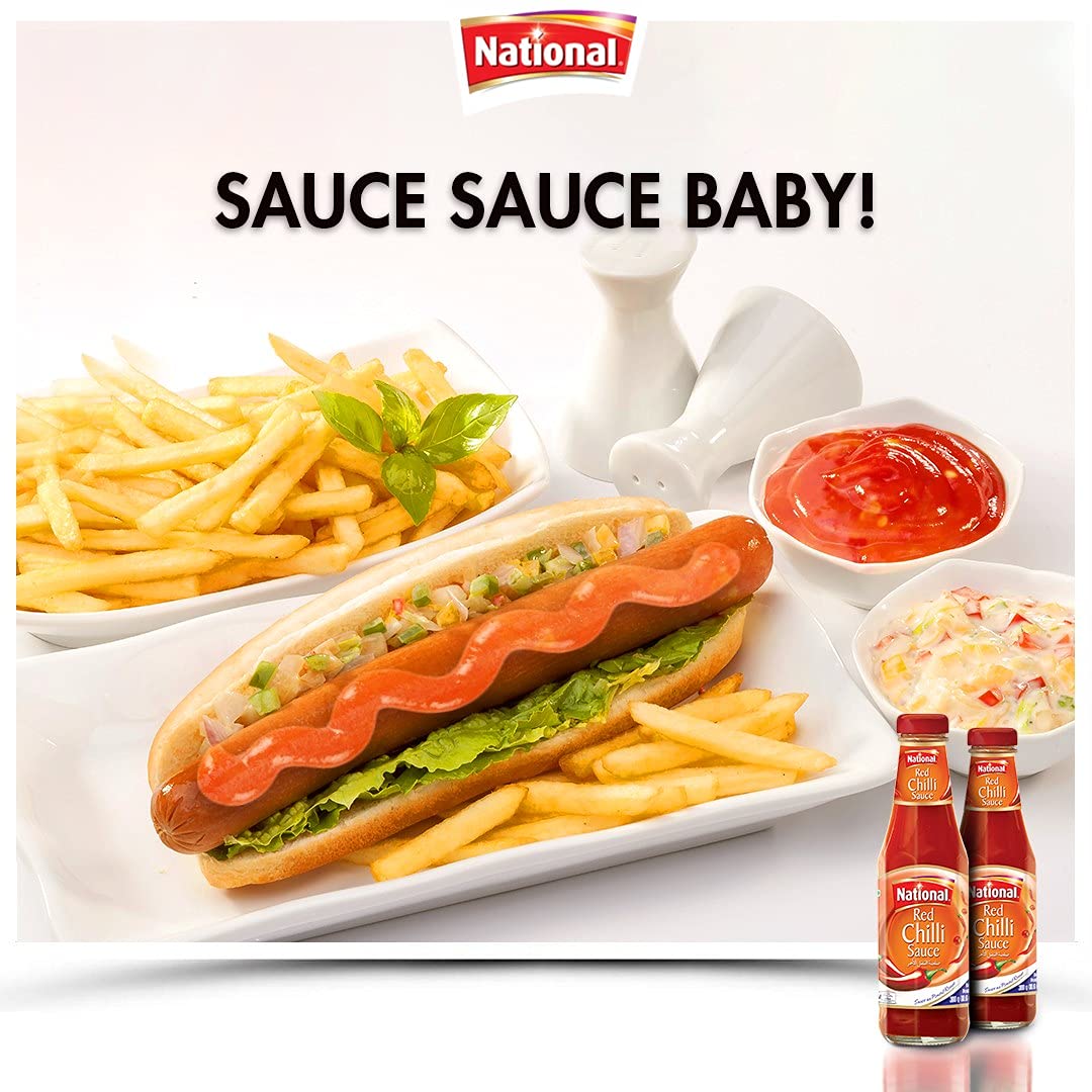National Red Chilli Sauce 300 gms - Pickles & Paste