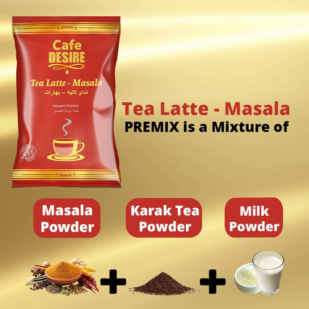 Cafe Desire Tea Latte Unsweetened Masala 650 Grams