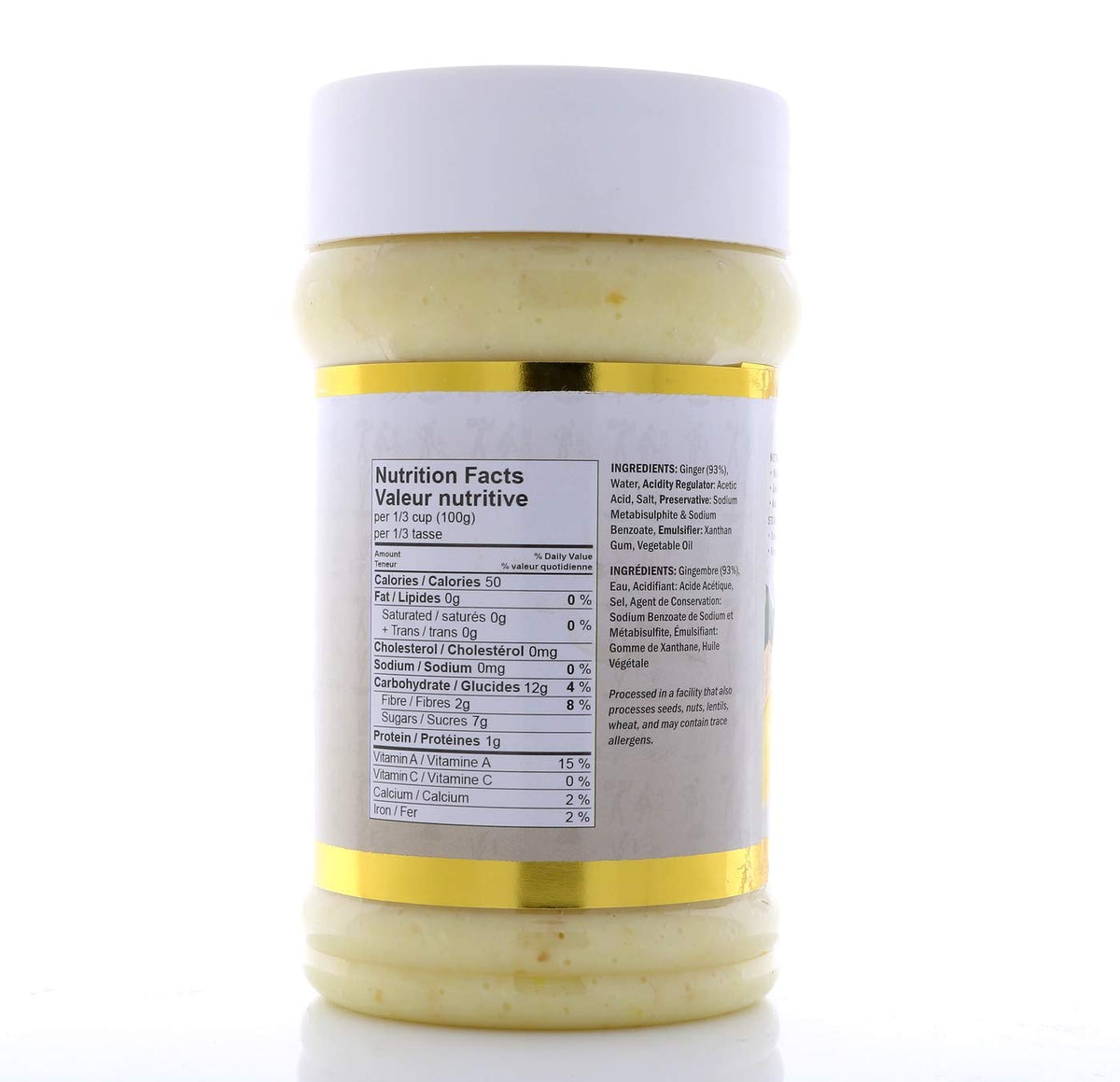 HEMANI Fresh Ground Ginger Paste 26.5 OZ (750g) - For Cooking & Marinade - Non GMO | Premium Gourmet Quality