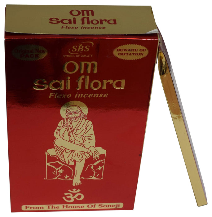 Om Sai Flora Flexo Incense Natural Box 12 Packs