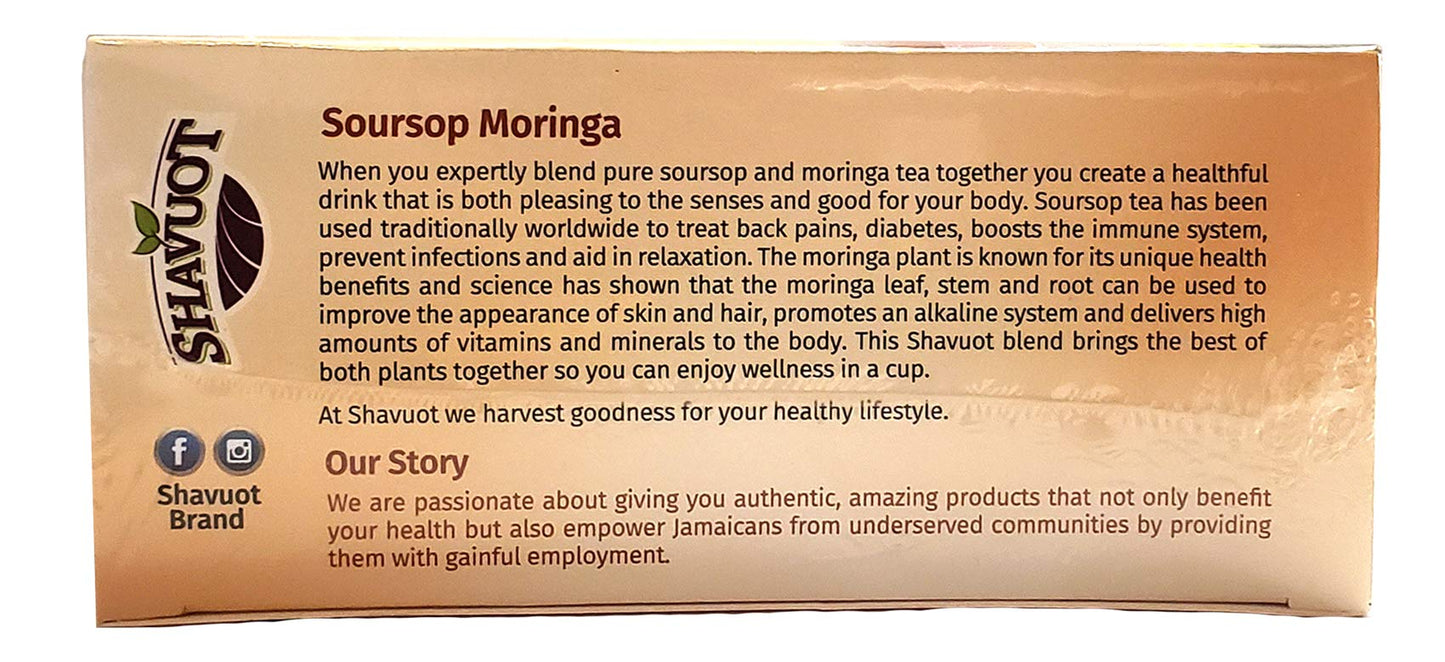 Soursop Moringa Tea (Pack of 3)