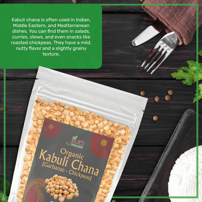 Jiva Organics Raw Chickpeas (Whole Garbanzo Beans) 2 LB Bag - Gluten Free, Non GMO, Vegan