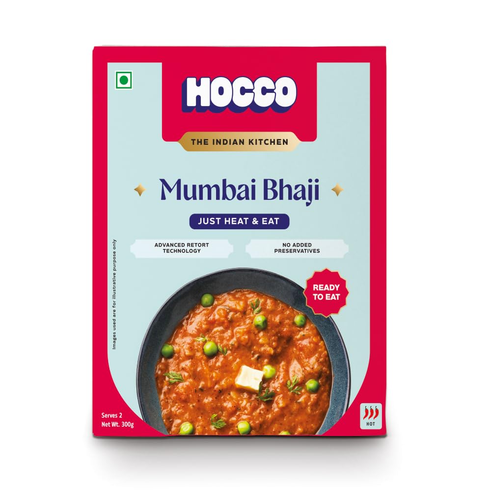 HOCCO Mumbai Bhaji Ready to Eat, 300gm (Pack of 1)