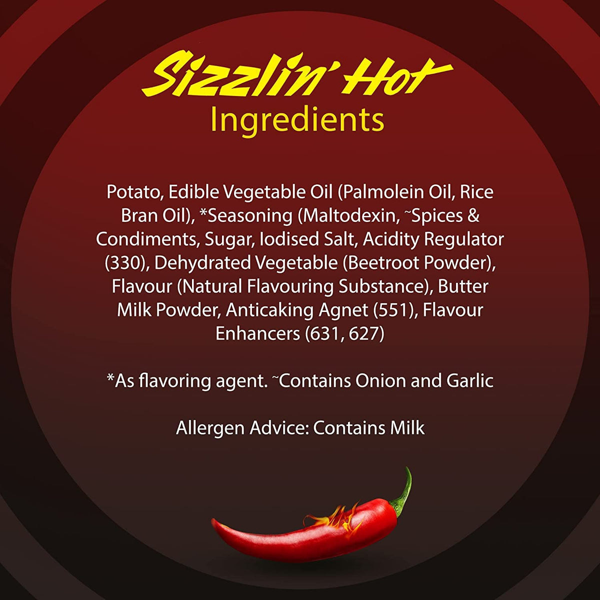 Lay's Sizzlin Hot Indian Chips Pack of 3