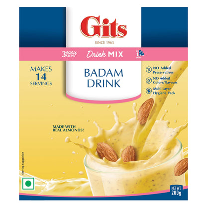 Gits Badam Drink Mix, 200g (Pack of 3)