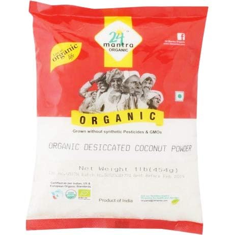 24 Mantra Organic Dessicated Coconut Powder 1 lb