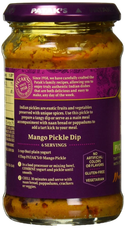 Patak's Mango Pickle 10 oz - Indian Pickles