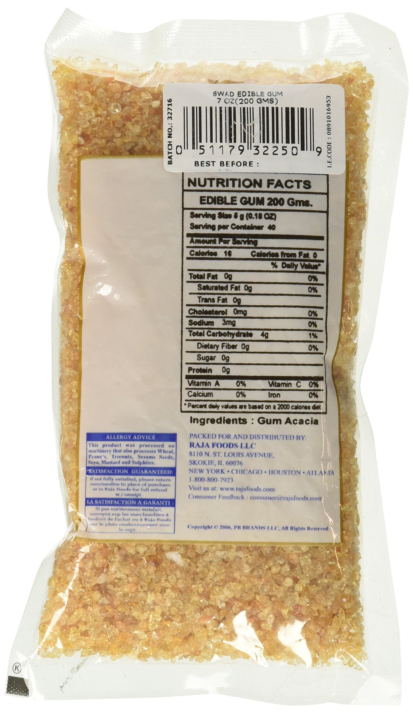 Swad Edible Gum 7 Oz - Food / Masala / Dal