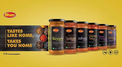 Shan Pilau Biryani Cooking Sauce 12.3oz (350g) - Simmer Sauce for Mughal Style Meat Pilaf - Easy to Cook Delicious Meal at Home - Suitable for Vegetarians