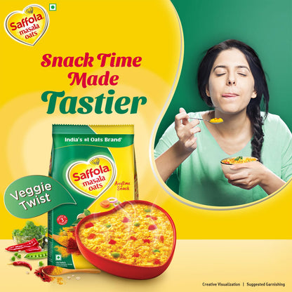 Saffola Masala oats- Veggy Twist 500 gms - Indian Snack