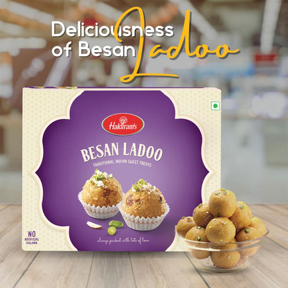 Haldiram Besan Ladoo (Freshly Packed) 400 Gram