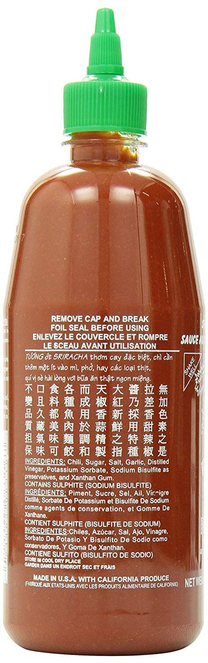 Tuong Ot Sriracha Hot Chili Sauce 28oz