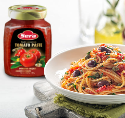 Sera Double Concentrate Tomato Paste 24.7 oz | 100% All Natural | No Additives | No Preservatives | Perfect For Pizza, Soup, Stews, Tikka Masala, Shakshouka! (1 PACK)