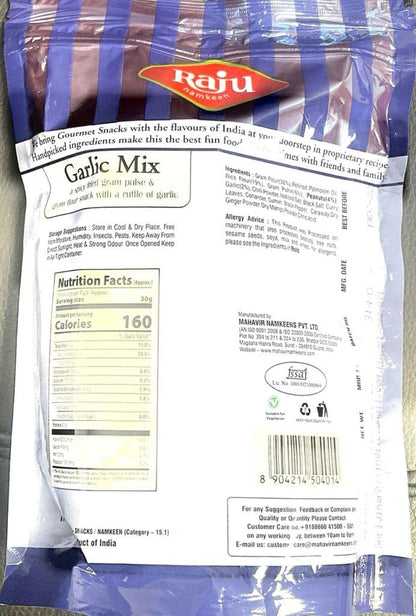 Raju Snacks - Garlic Mix 400g - 14oz