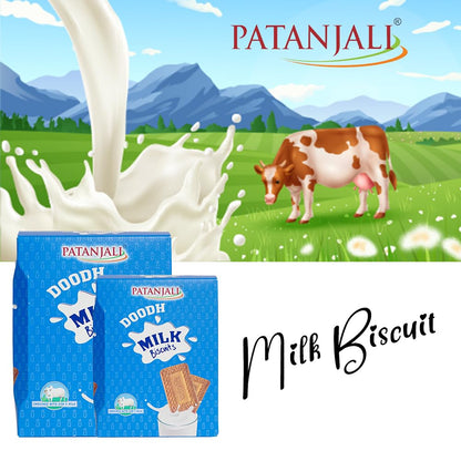 Patanjali Doodh Milk Biscuit (Pack Of 3) - 300g