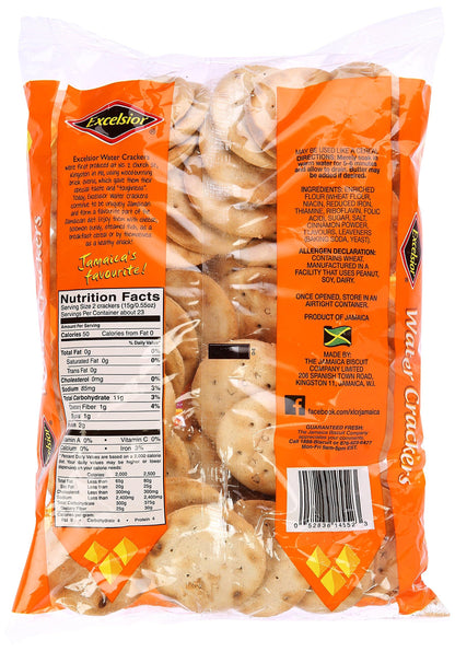 Jamaica's Favorite Water Crackers, Cinnamon, Fat Free,11.85 oz, Packaging may vary (Pack of 3)