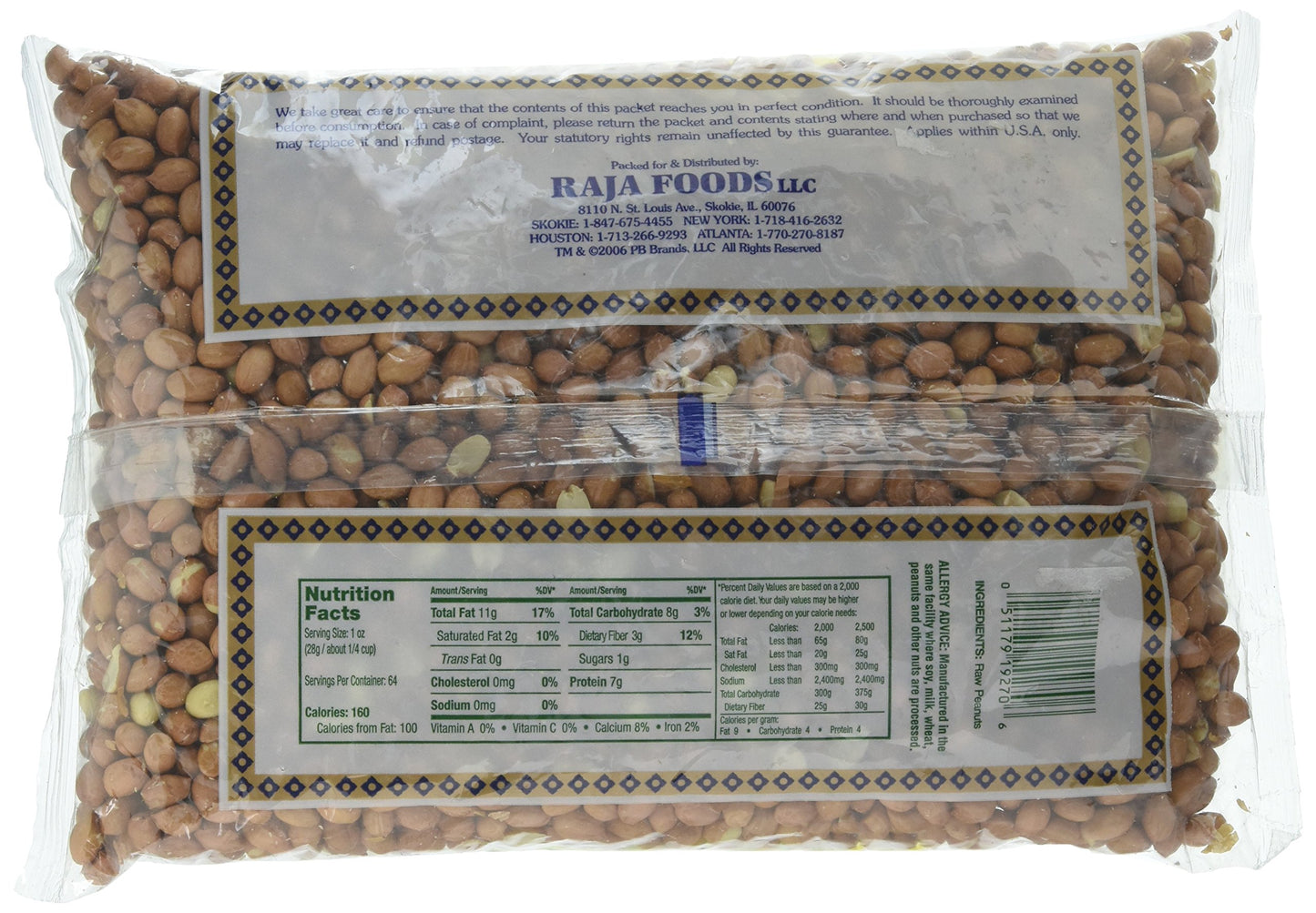 Swad Jumbo Peanuts 4 Lbs - Indian Snack