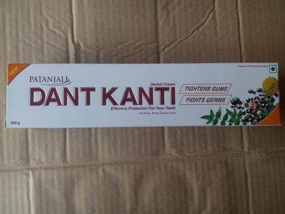 5 X PATANJALI Dant Kanti Tooth paste (200Gm) 100% Ayurvedic Divya Dental Care Oral Gum Care