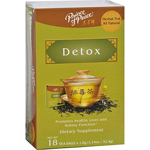 Prince of Peace Detox Tea, 2 Pack - 18 Tea Bags Each Herbal Detox Tea Prince of Peace Traditional Medicinal Tea Herbal Tea Bags Detox Herbal Tea Supplement