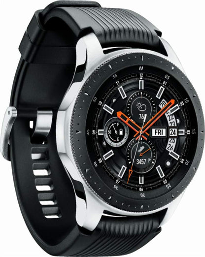 SAMSUNG SM-R805UZSAXAR Galaxy Watch Smartwatch 46mm Stainless Steel LTE GSM (Unlocked), Silver (Renewed)