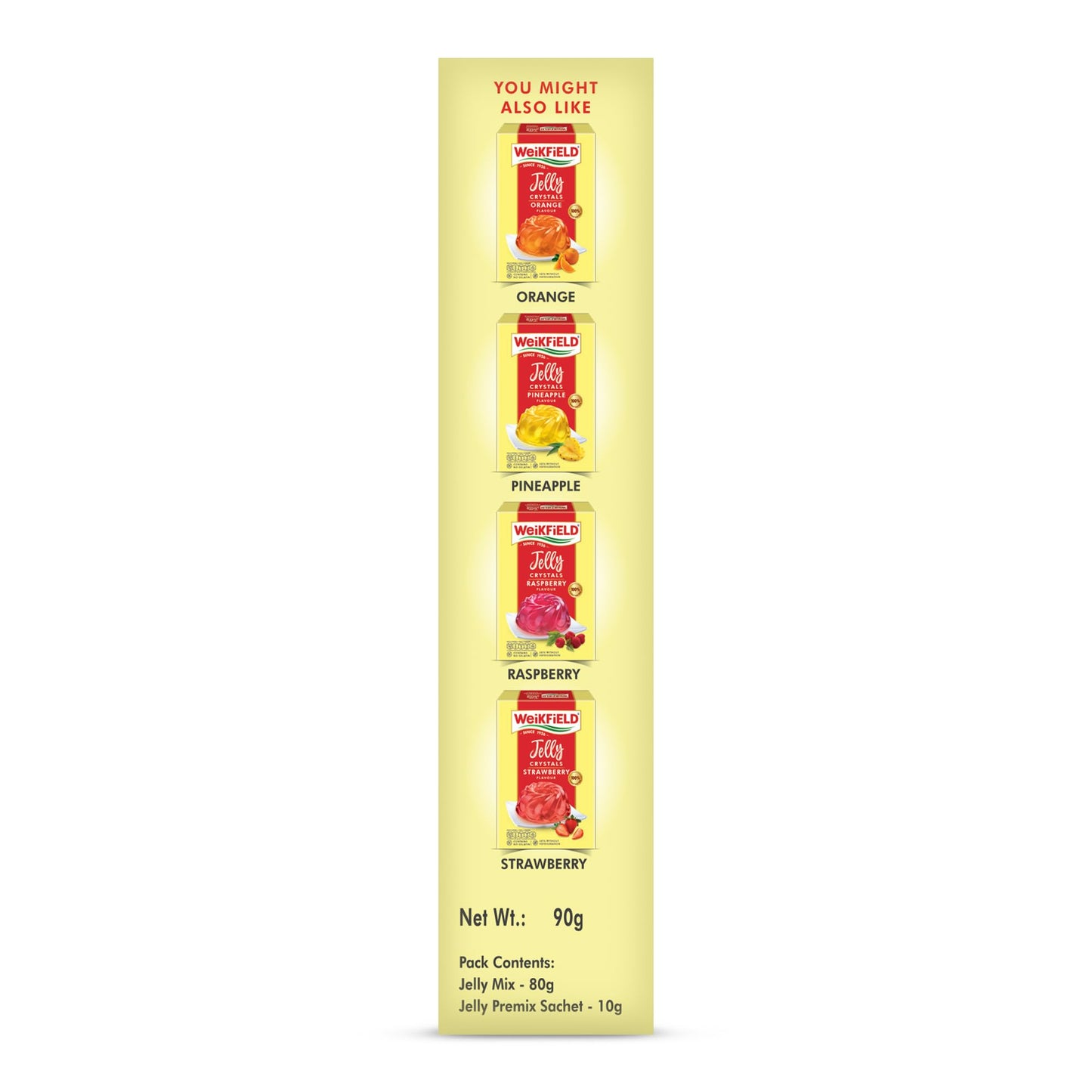 WeiKFiELD Jelly Crystals, Mango, 90g Carton