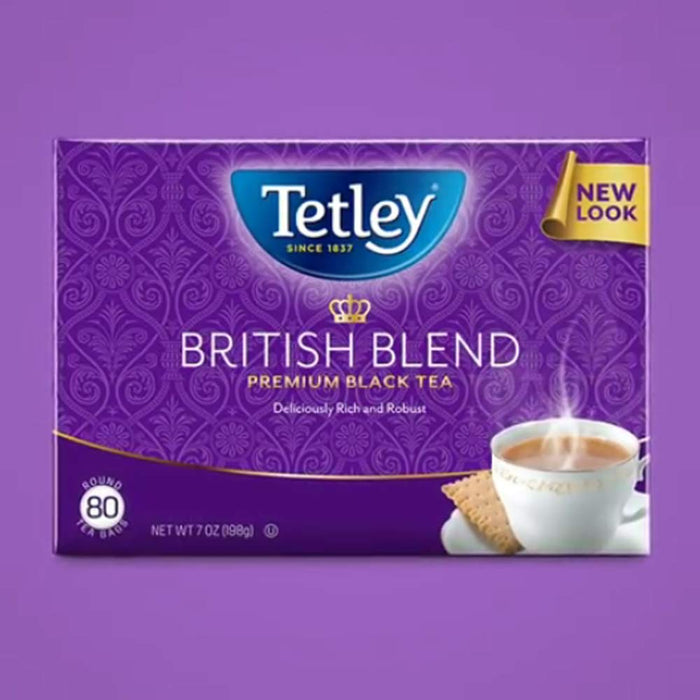 Tetley British Blend Premium Black Tea Bags, 80 Tea Bags