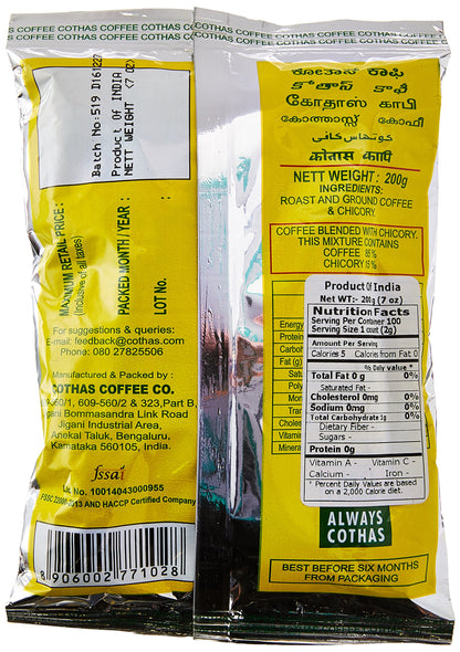 Cothas Coffee Speciality Blend of Coffee and Chicory (7oz)