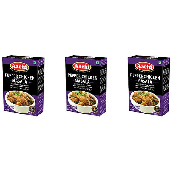 Pack Of 3 - Aachi Pepper Chicken Masala - 200 Gm