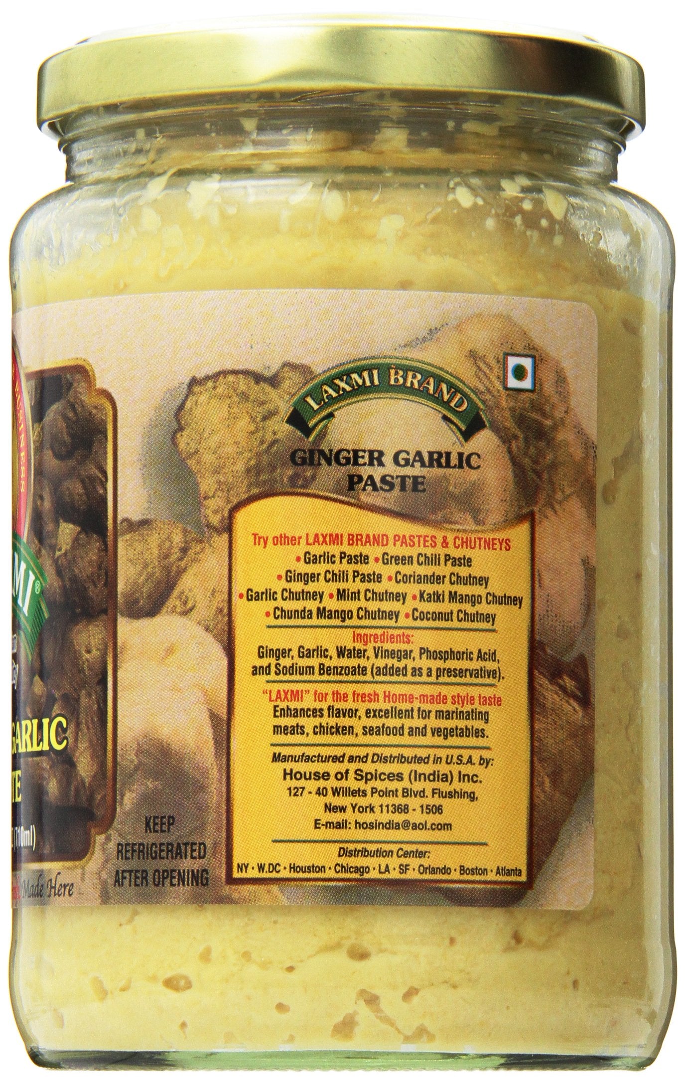Laxmi Ginger Garlic Paste 24 Oz - Pickles & Paste