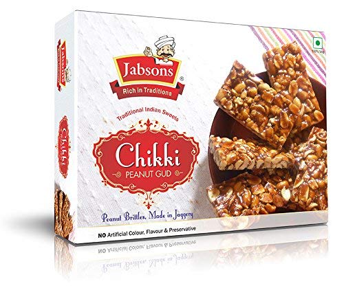 Jabsons - Chikki Peanut Gud (Peanut Brittles in Jaggery), 400g