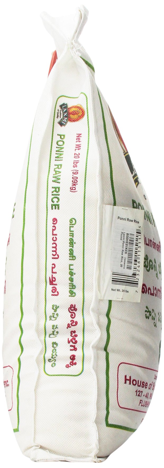 Laxmi Ponni Raw Rice 20 lbs - Basmati Rice