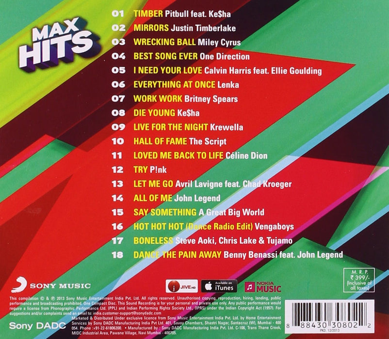 MAX HITS [Audio CD] VARIOUS