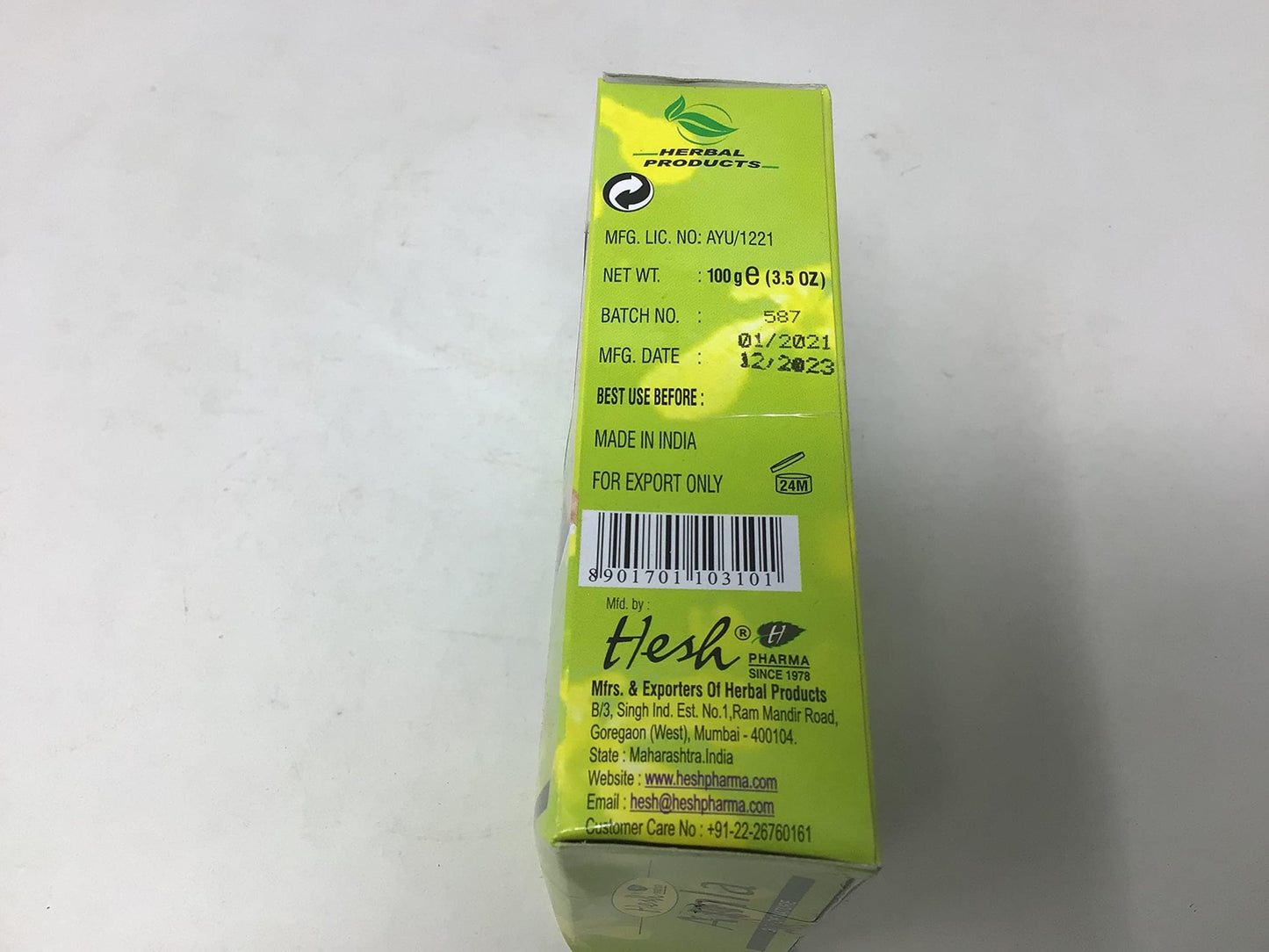 Hesh Pharma 100% Natural Herbs Powder 100 Gm (3.6 Oz)