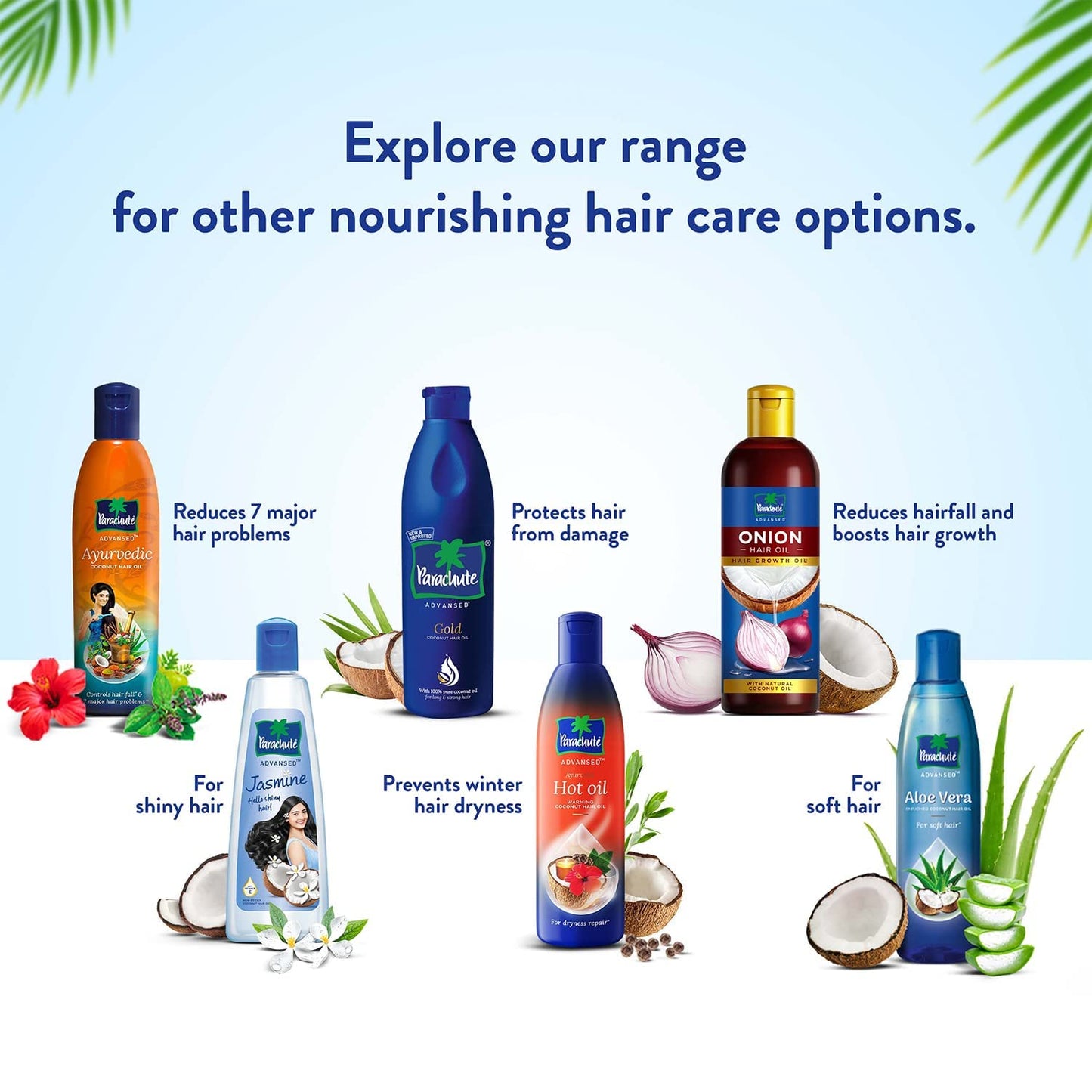 Parachute Advansed Gold Coconut Hair Oil, Pure Coconut Oil, Vitamin E For Long, Strong & Gorgeous Hair, 6.4 fl.oz