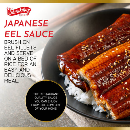 Japanese Sushi Sauce by Shirakiku | Sweet and Savory Authentic Asian Sauce for Sushi, Cooking, Grilling, Perfect for Eel, Unagi | Non GMO| 18 oz. (Sushi Sauce)