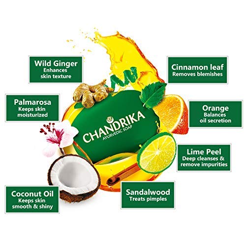 Chandrika Ayurvedic Soap Hand Made (125 grams)