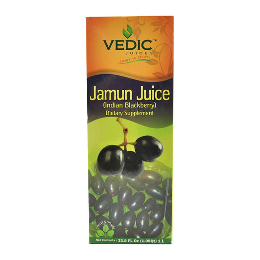 Vedic Jamun Juice / Indian Blackberry 1000 Ml (Pack of 3)