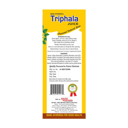 Basic Ayurveda Triphala Juice 960mL